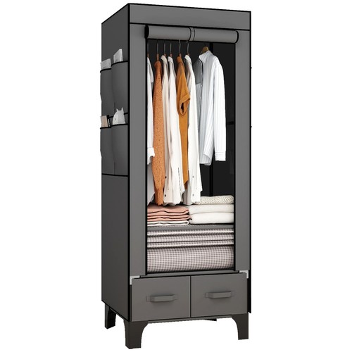 Kleiderschrank stoff schmal - kleiderschrank,