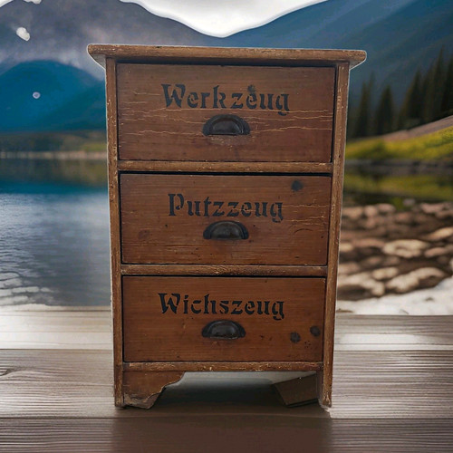 Antiker werkschrank schuster - werkschrank, 3