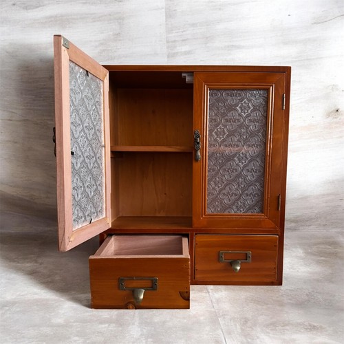 Vintage holz mini - schrank, mit